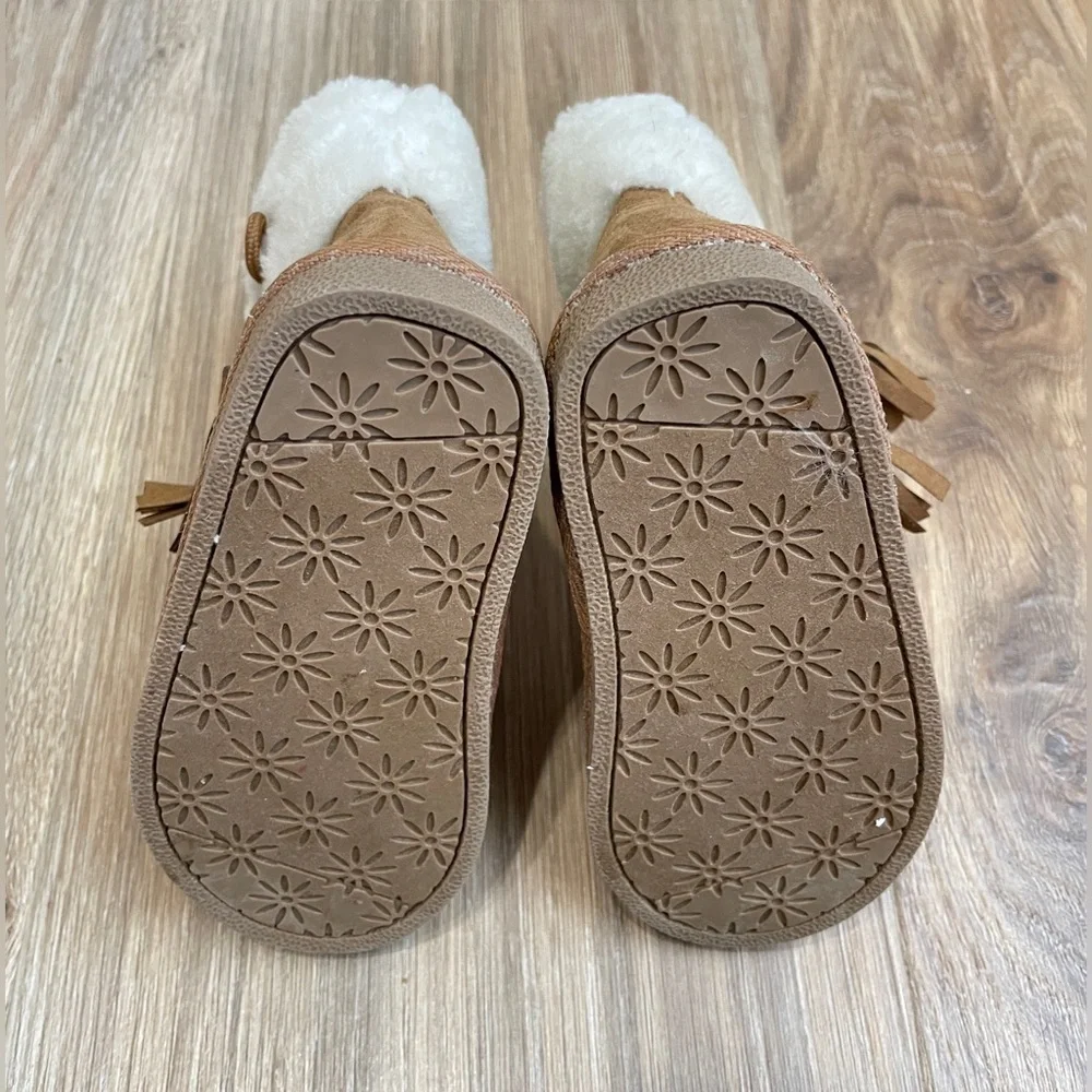 Okie Dokie Lil Asbury Faux Suede Winter Boots Girls Size 6 NWOT